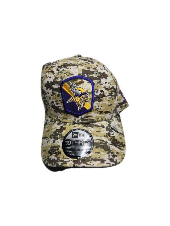 New Era Other - Minnesota Vikings New Era 2023 Salute To Service 39THIRTY Flex Hat Camo Size S/M